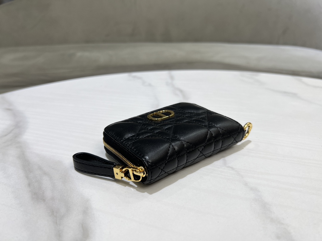 最高級ディオールスーパーコピー ディオール財布コピー Lady Dior Voyageur スモール ジップコインケース S0985ONMJ_M900 黒 ブラック - 画像 (6)