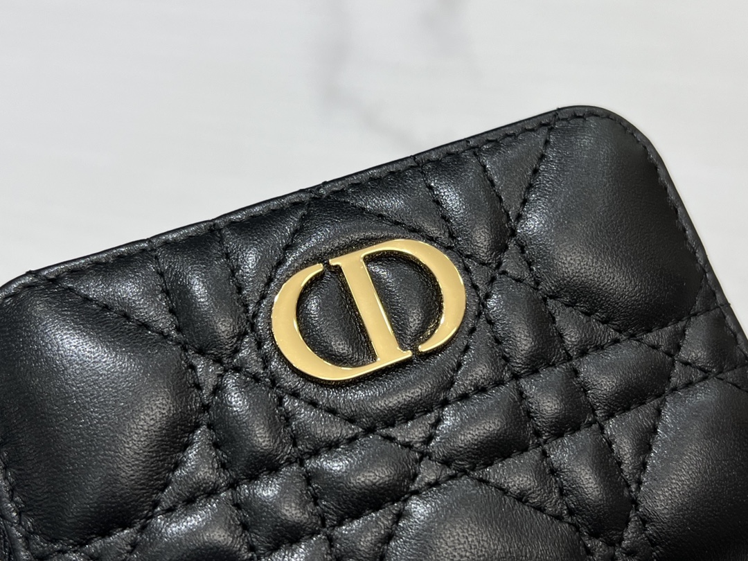 最高級ディオールスーパーコピー ディオール財布コピー Lady Dior Voyageur スモール ジップコインケース S0985ONMJ_M900 黒 ブラック - 画像 (5)