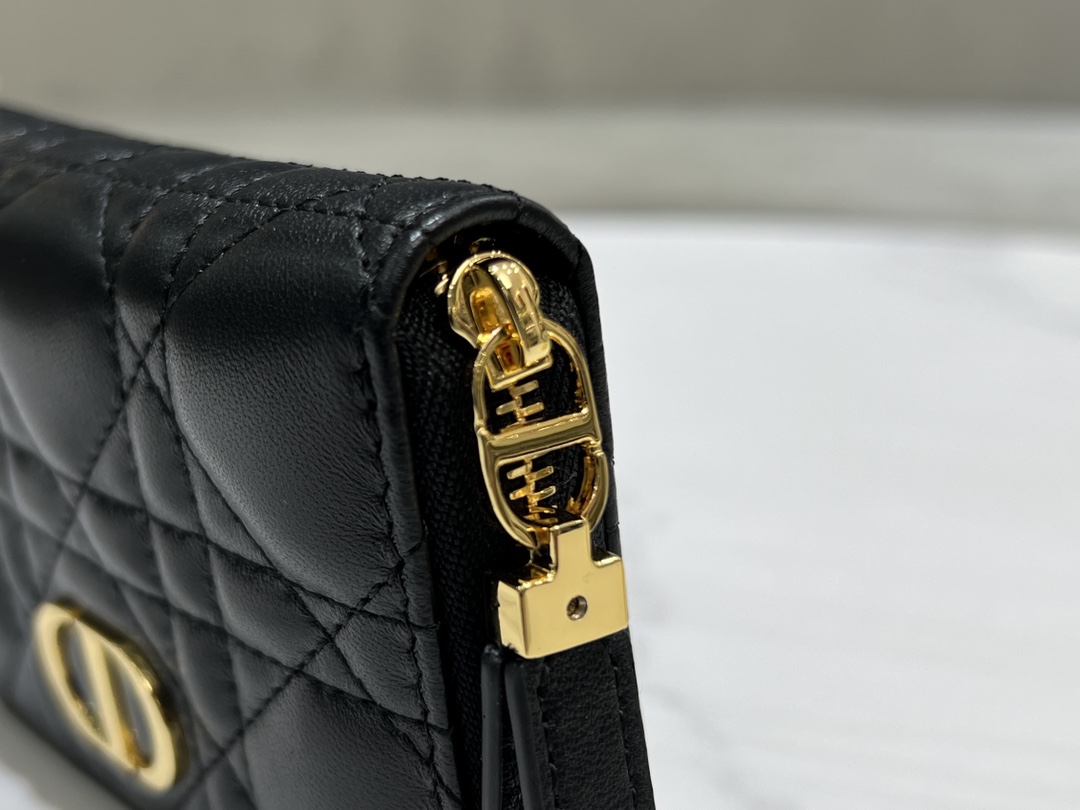 最高級ディオールスーパーコピー ディオール財布コピー Lady Dior Voyageur スモール ジップコインケース S0985ONMJ_M900 黒 ブラック - 画像 (4)