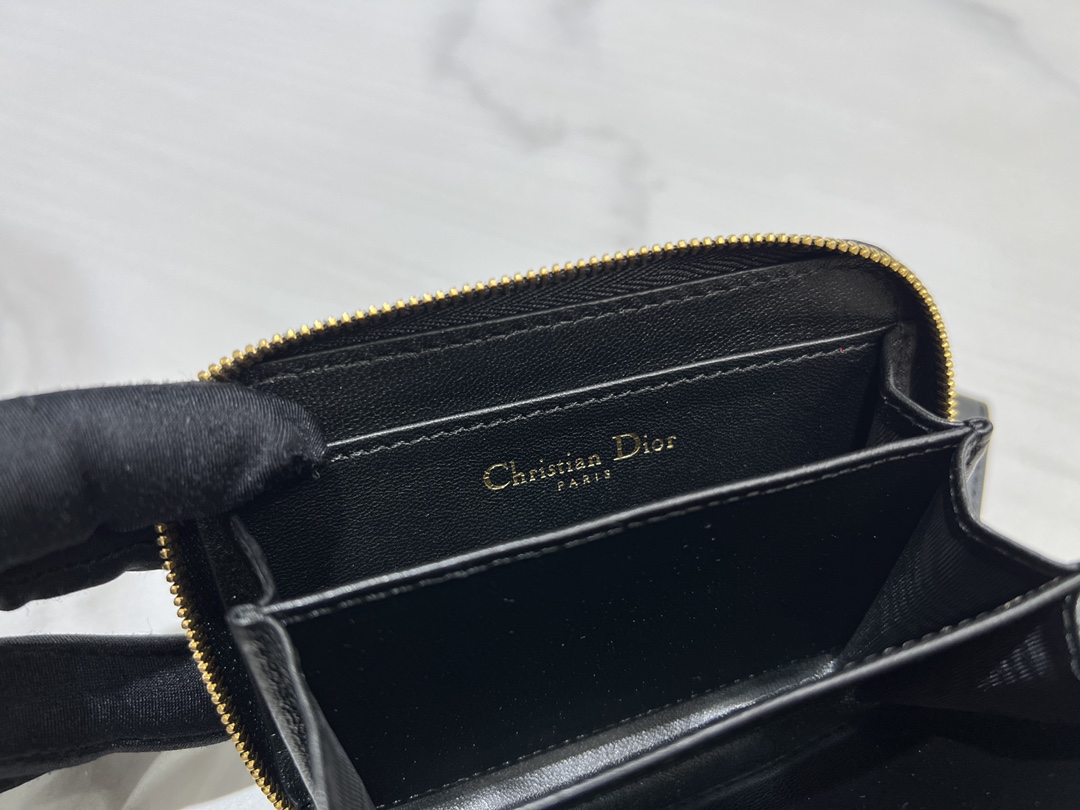 最高級ディオールスーパーコピー ディオール財布コピー Lady Dior Voyageur スモール ジップコインケース S0985ONMJ_M900 黒 ブラック - 画像 (2)