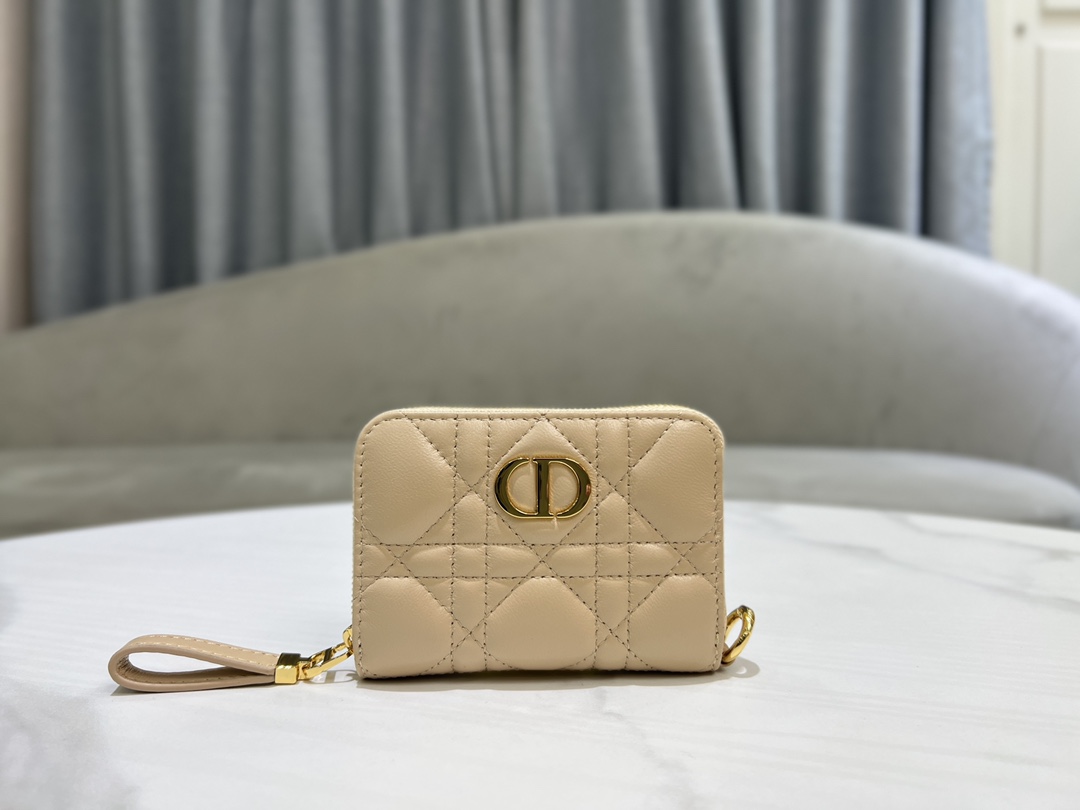 最高級ディオールスーパーコピー ディオール財布コピー Lady Dior Voyageur スモール ジップコインケース S0985ONMJ_M116 ベージュ - 画像 (4)