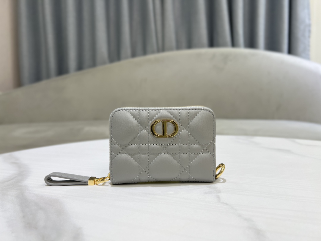 最高級ディオールスーパーコピー ディオール財布コピー Lady Dior Voyageur スモール ジップコインケース S0985ONMJ_M81B ストーングレー - 画像 (9)