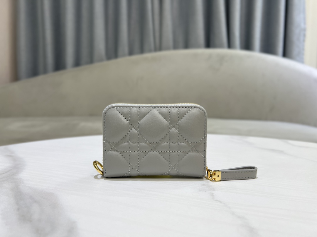最高級ディオールスーパーコピー ディオール財布コピー Lady Dior Voyageur スモール ジップコインケース S0985ONMJ_M81B ストーングレー - 画像 (8)