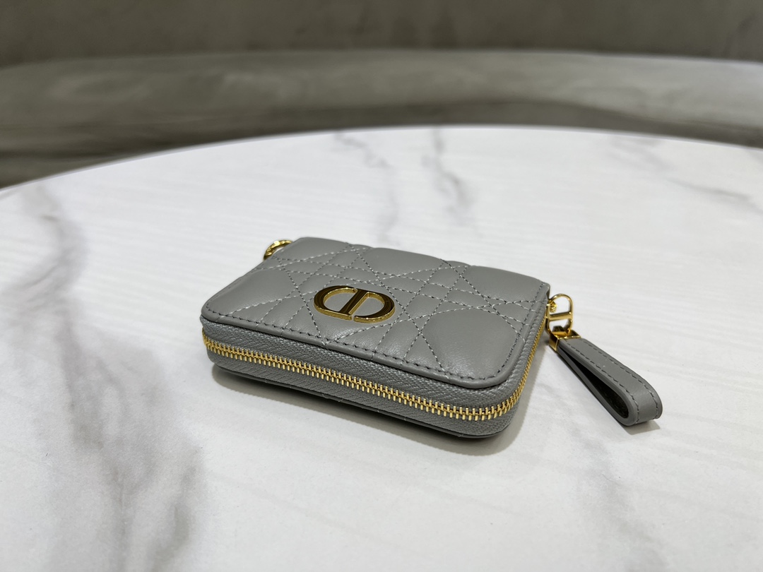 最高級ディオールスーパーコピー ディオール財布コピー Lady Dior Voyageur スモール ジップコインケース S0985ONMJ_M81B ストーングレー - 画像 (7)