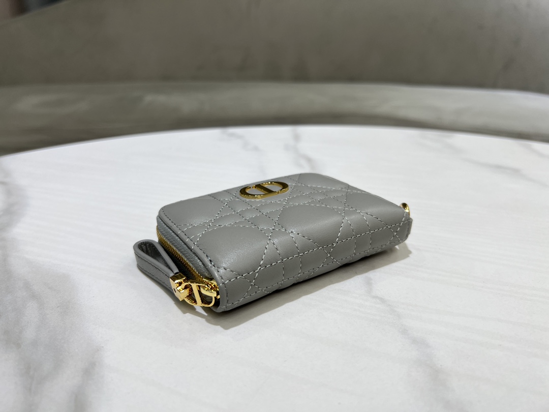 最高級ディオールスーパーコピー ディオール財布コピー Lady Dior Voyageur スモール ジップコインケース S0985ONMJ_M81B ストーングレー - 画像 (6)