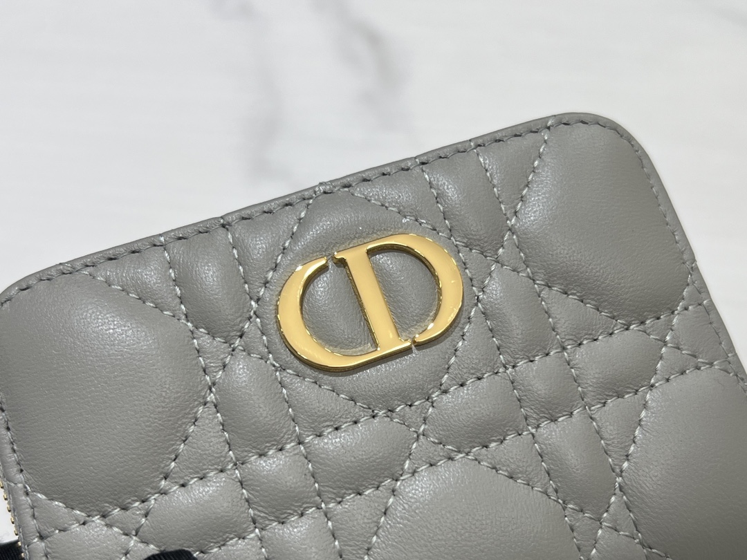 最高級ディオールスーパーコピー ディオール財布コピー Lady Dior Voyageur スモール ジップコインケース S0985ONMJ_M81B ストーングレー - 画像 (5)