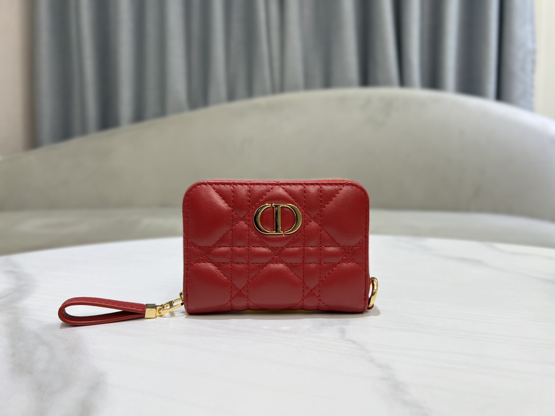 最高級ディオールスーパーコピー ディオール財布コピー Lady Dior Voyageur スモール ジップコインケース S0985ONMJ_M63R レッド - 画像 (9)