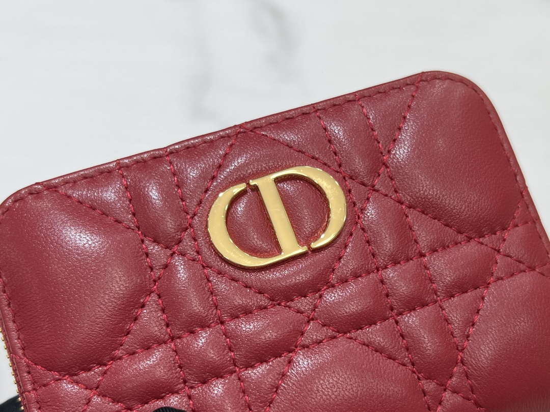 最高級ディオールスーパーコピー ディオール財布コピー Lady Dior Voyageur スモール ジップコインケース S0985ONMJ_M63R レッド - 画像 (5)