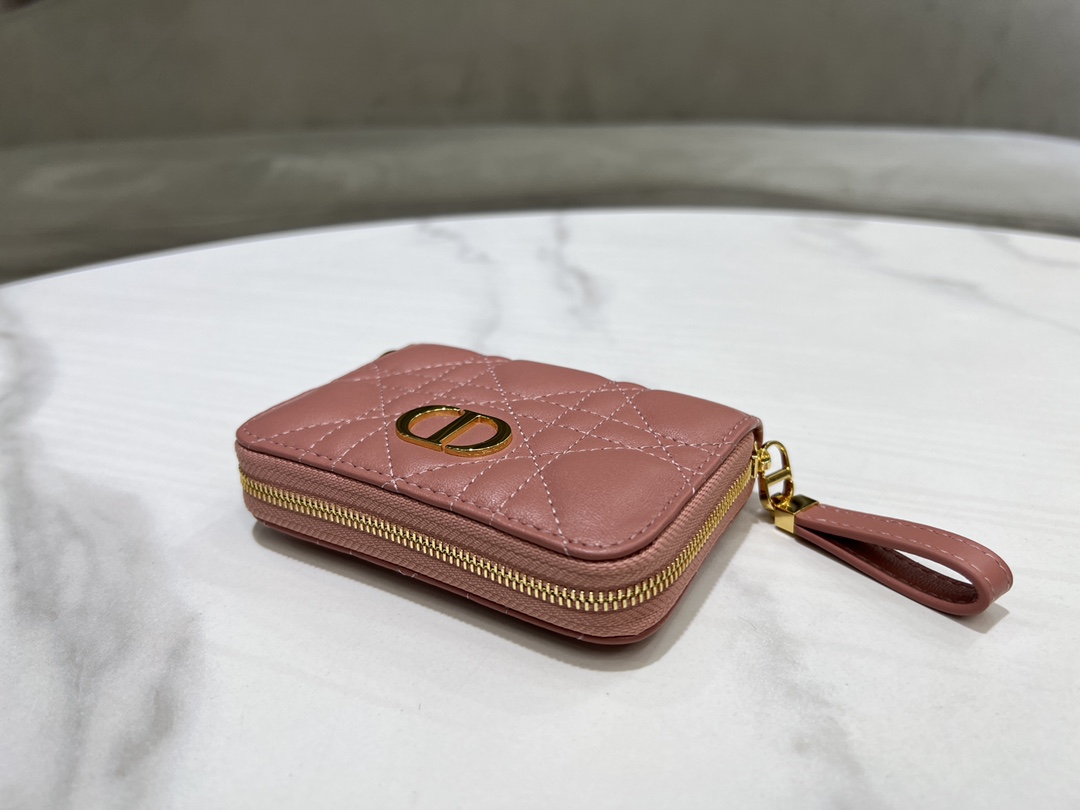 最高級ディオールスーパーコピー ディオール財布コピー Lady Dior Voyageur スモール ジップコインケース S0985ONMJ_M51U ピンクベージュ系 - 画像 (7)