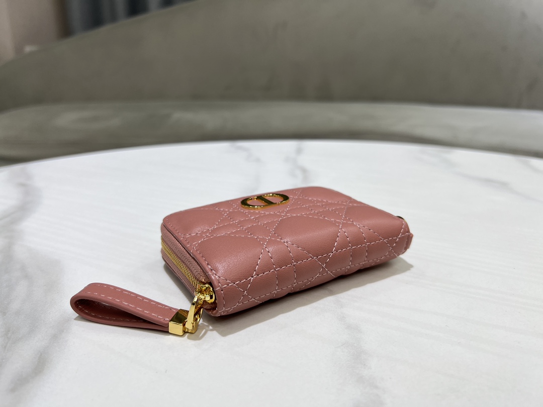 最高級ディオールスーパーコピー ディオール財布コピー Lady Dior Voyageur スモール ジップコインケース S0985ONMJ_M51U ピンクベージュ系 - 画像 (6)