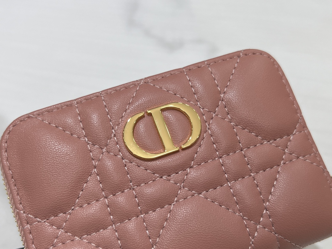 最高級ディオールスーパーコピー ディオール財布コピー Lady Dior Voyageur スモール ジップコインケース S0985ONMJ_M51U ピンクベージュ系 - 画像 (5)