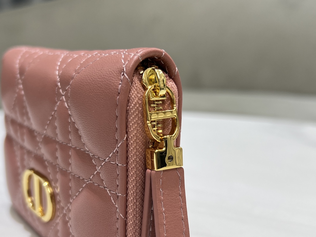 最高級ディオールスーパーコピー ディオール財布コピー Lady Dior Voyageur スモール ジップコインケース S0985ONMJ_M51U ピンクベージュ系 - 画像 (4)