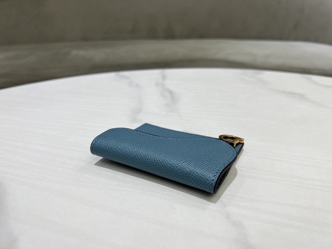 最高級ディオールスーパーコピー ディオール財布コピー Saddle Bloom カードホルダー S5611CBAA_M23B ブルー - 画像 (6)