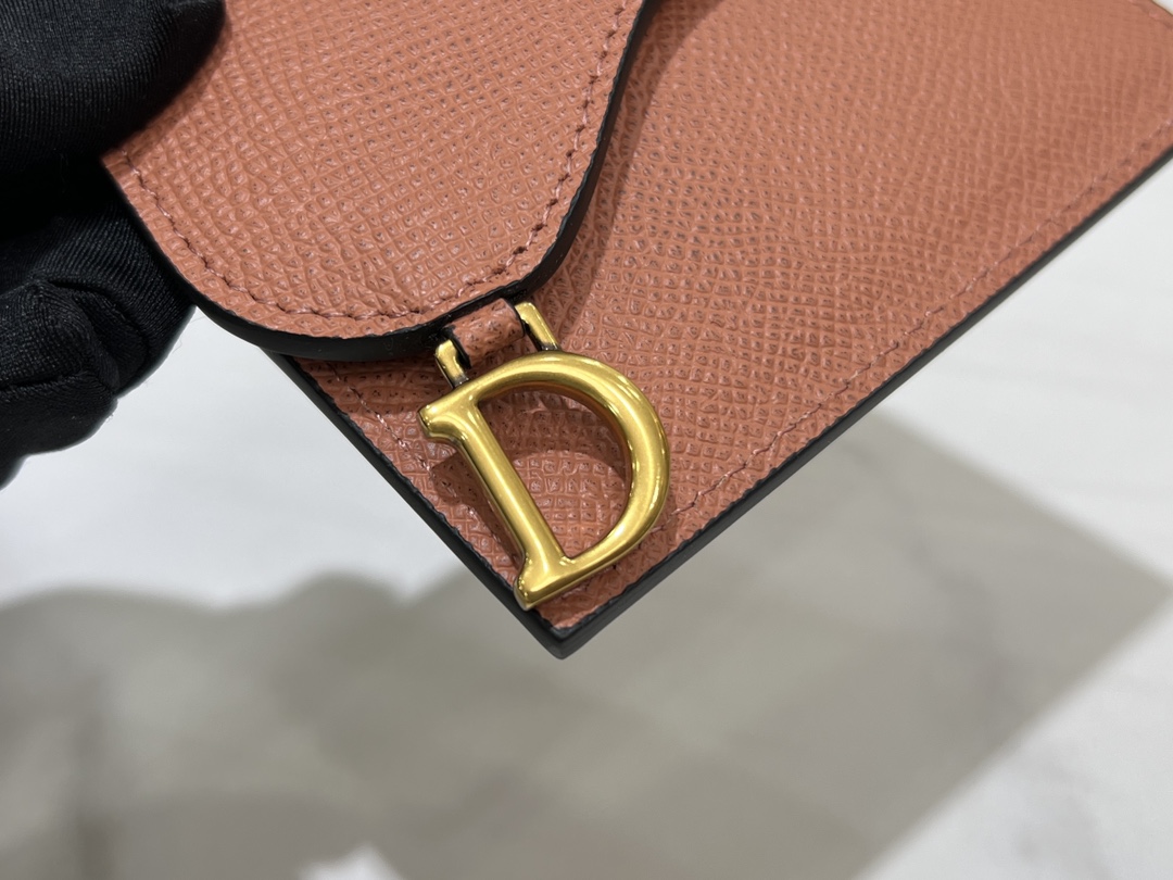 最高級ディオールスーパーコピー ディオール財布コピー Saddle Bloom カードホルダー S5611CBAA_M53U ブラウン - 画像 (4)