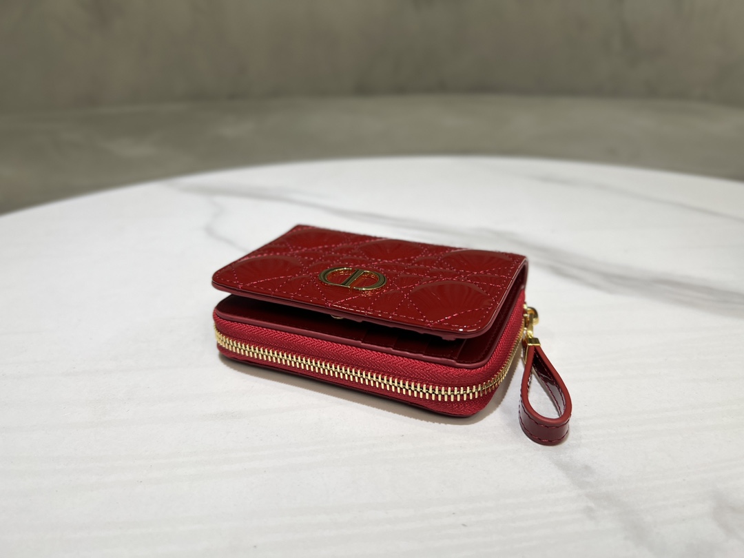 最高級ディオールスーパーコピー ディオール財布コピー Dior Caro Scarlet ウォレット S5032UWHC_M63R レッド - 画像 (5)