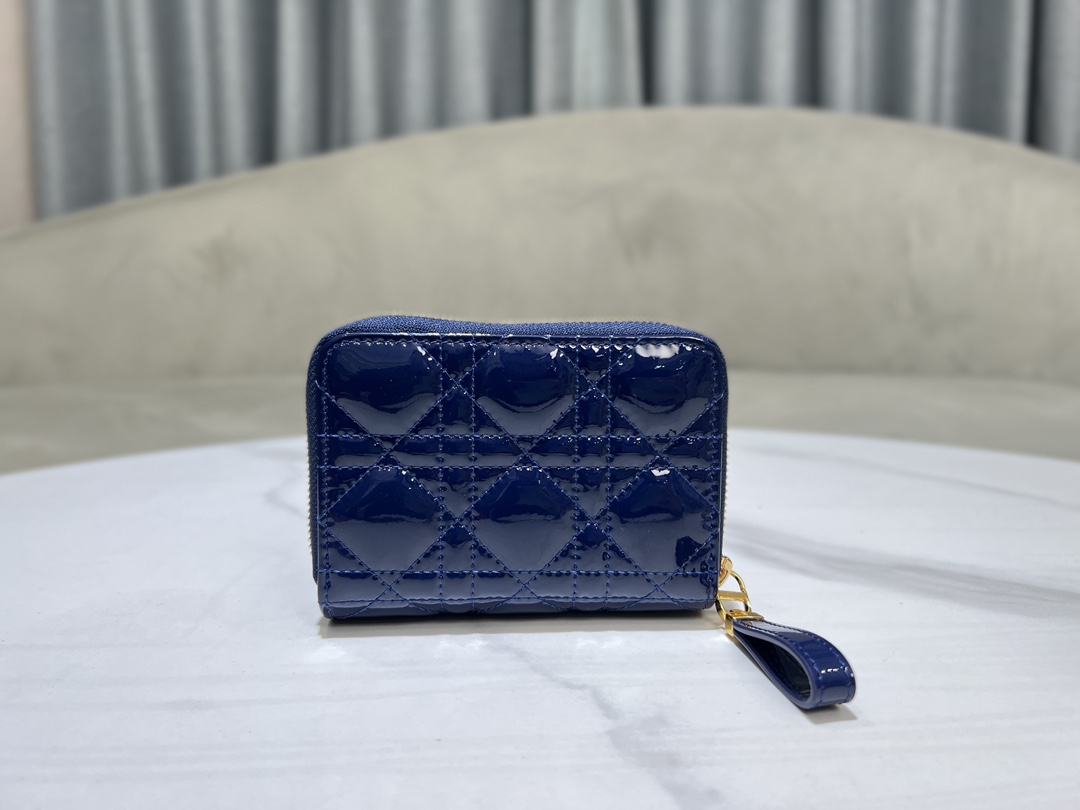 最高級ディオールスーパーコピー ディオール財布コピー Dior Caro Scarlet ウォレット S5032UWHC_M23B ブルー - 画像 (9)
