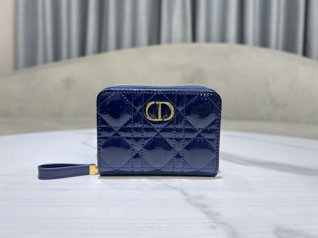最高級ディオールスーパーコピー ディオール財布コピー Dior Caro Scarlet ウォレット S5032UWHC_M23B ブルー - 画像 (8)
