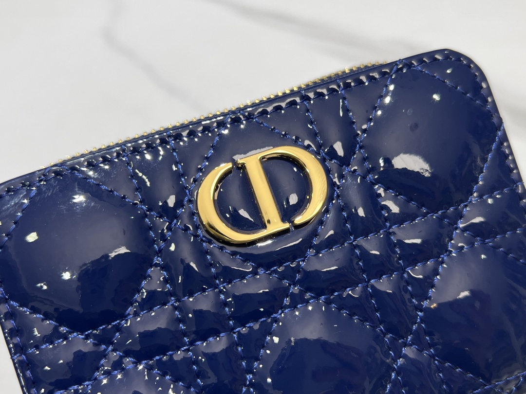 最高級ディオールスーパーコピー ディオール財布コピー Dior Caro Scarlet ウォレット S5032UWHC_M23B ブルー - 画像 (7)