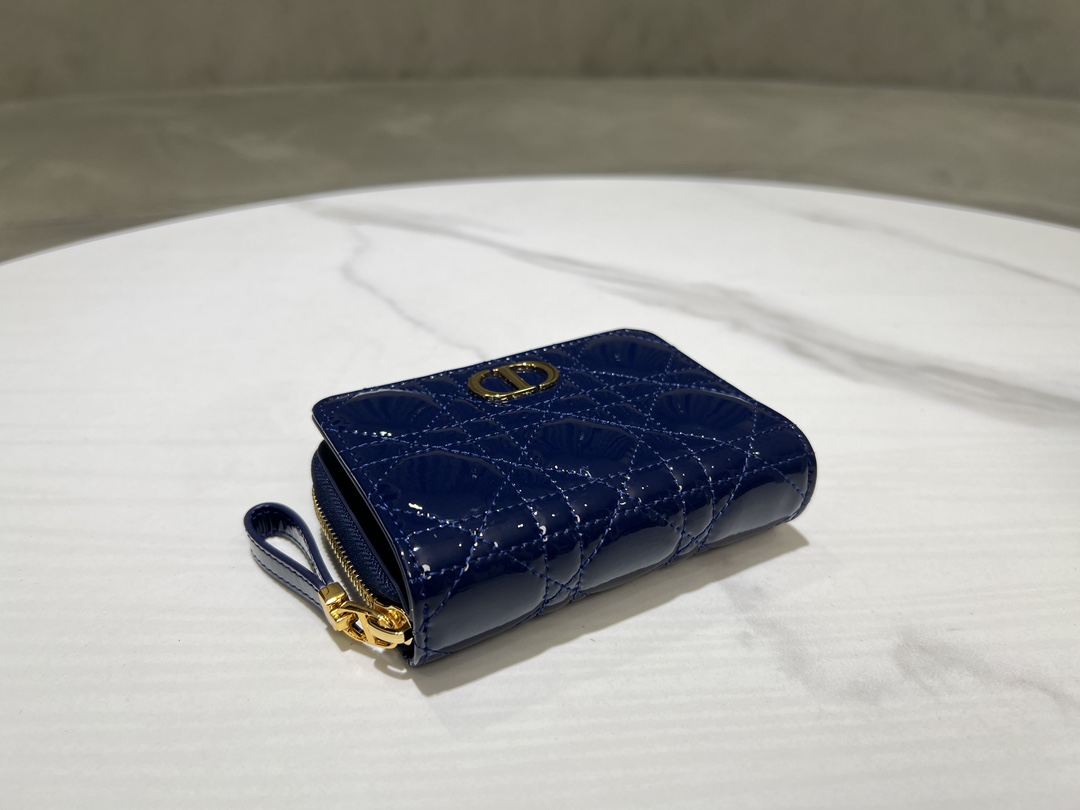 最高級ディオールスーパーコピー ディオール財布コピー Dior Caro Scarlet ウォレット S5032UWHC_M23B ブルー - 画像 (6)