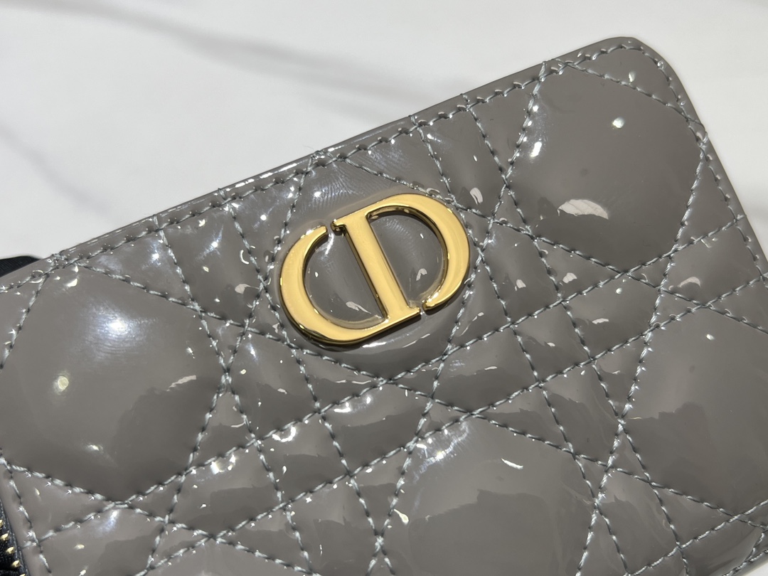 最高級ディオールスーパーコピー ディオール財布コピー Dior Caro Scarlet ウォレット S5032UWHC_M116 グレー - 画像 (3)