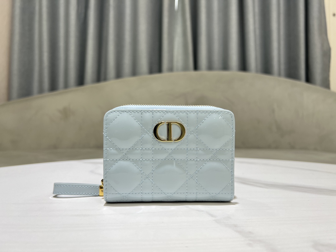 最高級ディオールスーパーコピー ディオール財布コピー Dior Caro Scarlet ウォレット S5032UWHC_M259 セレスティアルブルー - 画像 (9)
