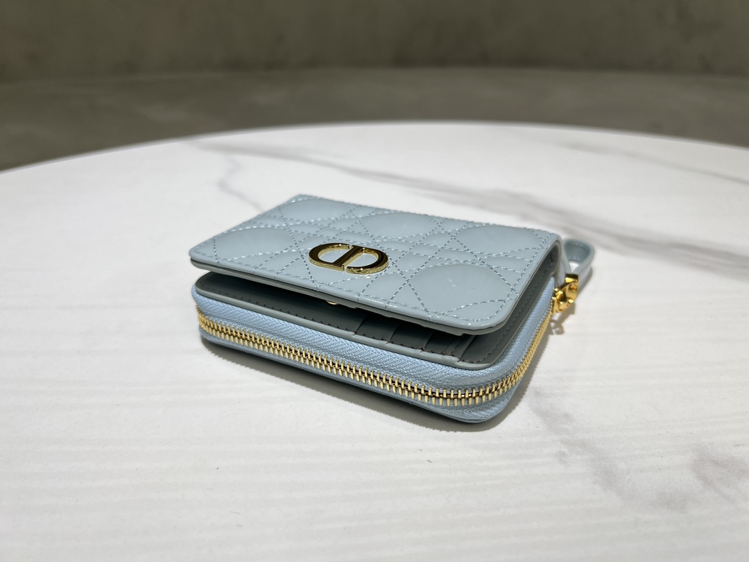 最高級ディオールスーパーコピー ディオール財布コピー Dior Caro Scarlet ウォレット S5032UWHC_M259 セレスティアルブルー - 画像 (6)