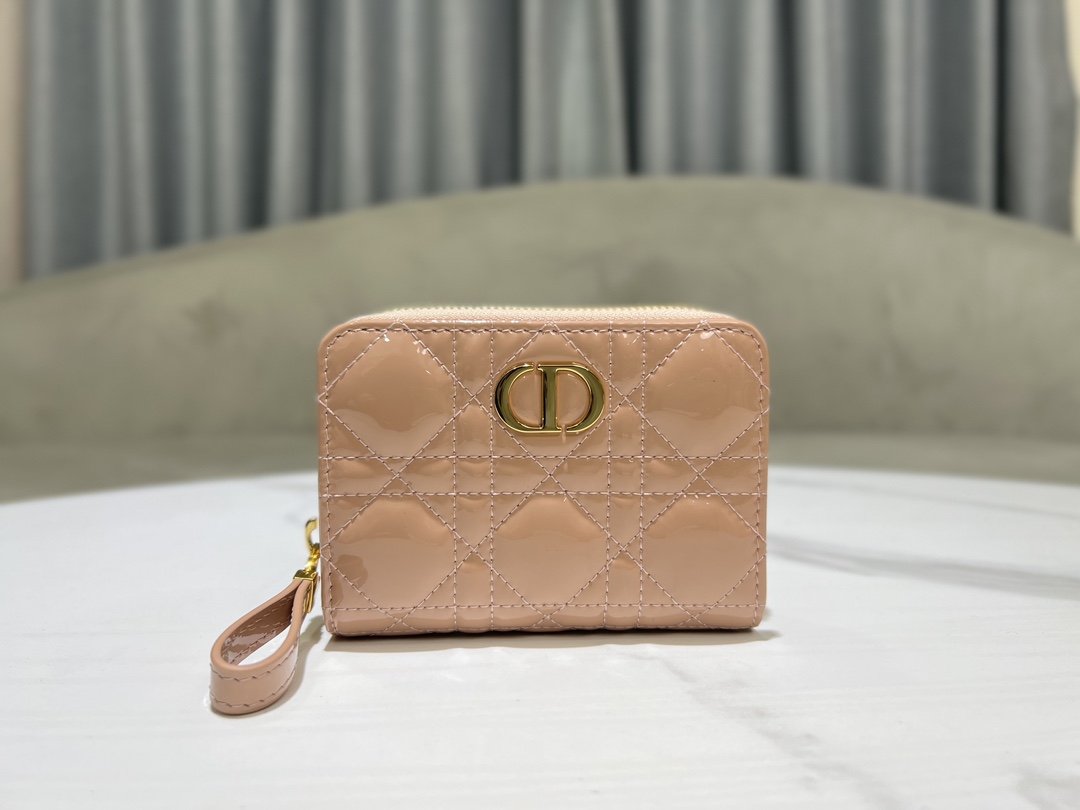 最高級ディオールスーパーコピー ディオール財布コピー Dior Caro Scarlet ウォレット S5032UWHC_M51U ピンクベージュ系 - 画像 (9)