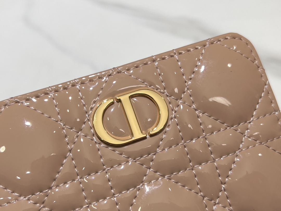 最高級ディオールスーパーコピー ディオール財布コピー Dior Caro Scarlet ウォレット S5032UWHC_M51U ピンクベージュ系 - 画像 (7)