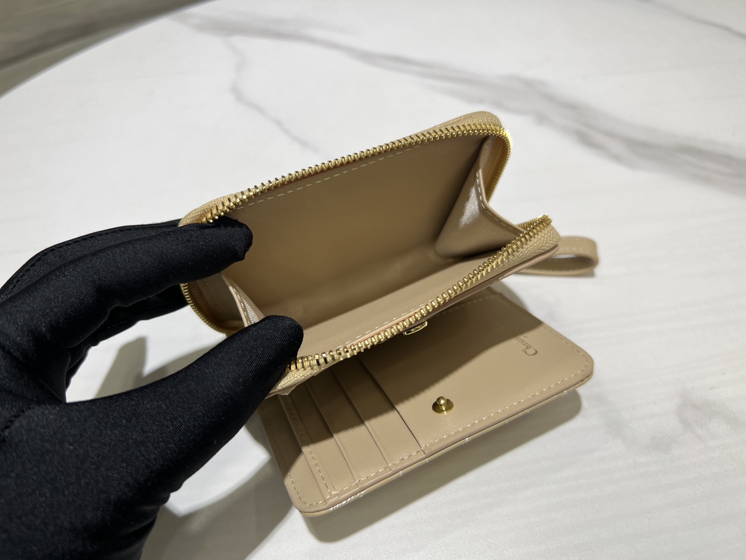 最高級ディオールスーパーコピー ディオール財布コピー Dior Caro Scarlet ウォレット S5032UWHC_M918 ベージュ - 画像 (7)