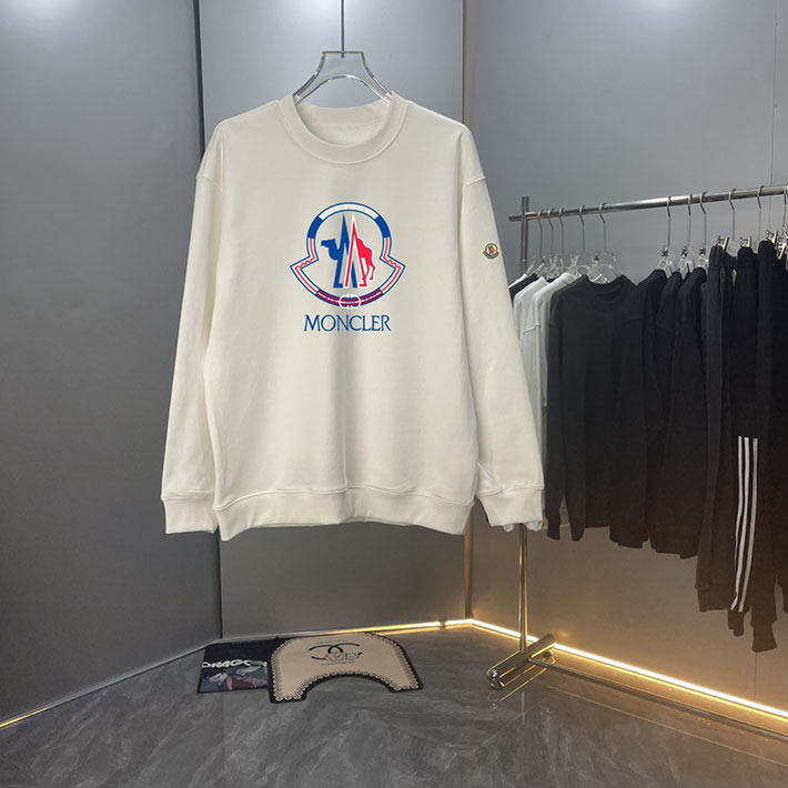 最高級モンクレールスーパーコピー モンクレールスウェットシャツコピー MONCLER 服 スウェットシャツ 2024秋冬新作 ホワイト 202409001 コットン 100% - 画像 (8)