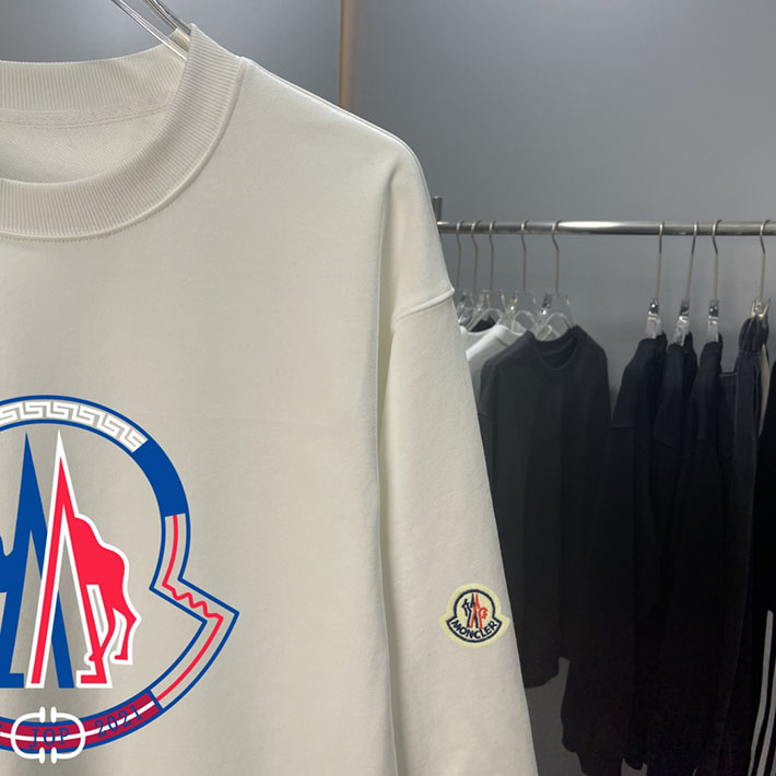 最高級モンクレールスーパーコピー モンクレールスウェットシャツコピー MONCLER 服 スウェットシャツ 2024秋冬新作 ホワイト 202409001 コットン 100% - 画像 (5)