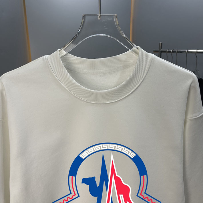 最高級モンクレールスーパーコピー モンクレールスウェットシャツコピー MONCLER 服 スウェットシャツ 2024秋冬新作 ホワイト 202409001 コットン 100% - 画像 (4)