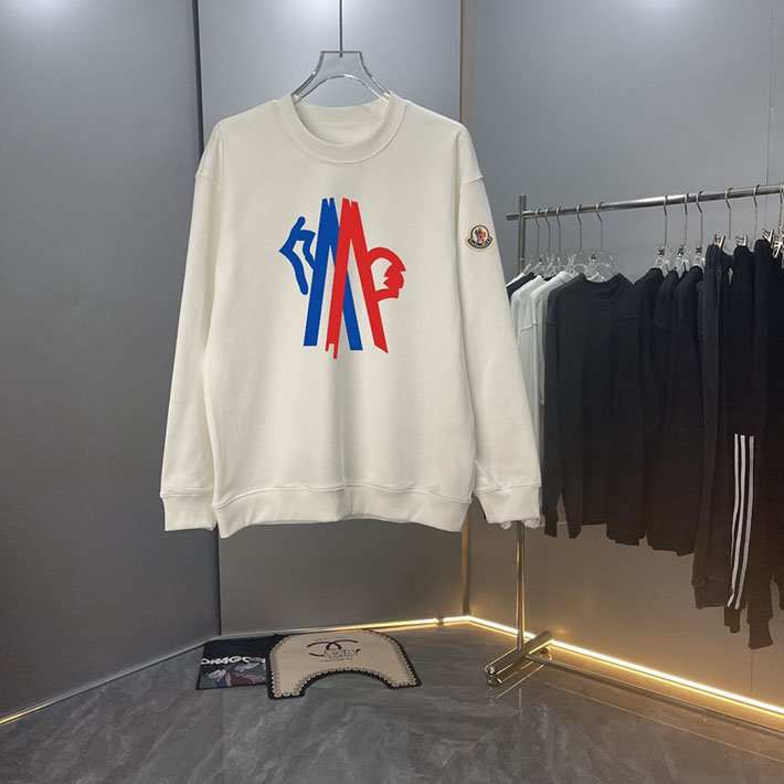 最高級モンクレールスーパーコピー モンクレールスウェットシャツコピー MONCLER 服 スウェットシャツ 2024秋冬新作 ホワイト 202409003 コットン 100% - 画像 (8)