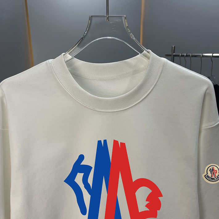 最高級モンクレールスーパーコピー モンクレールスウェットシャツコピー MONCLER 服 スウェットシャツ 2024秋冬新作 ホワイト 202409003 コットン 100% - 画像 (5)