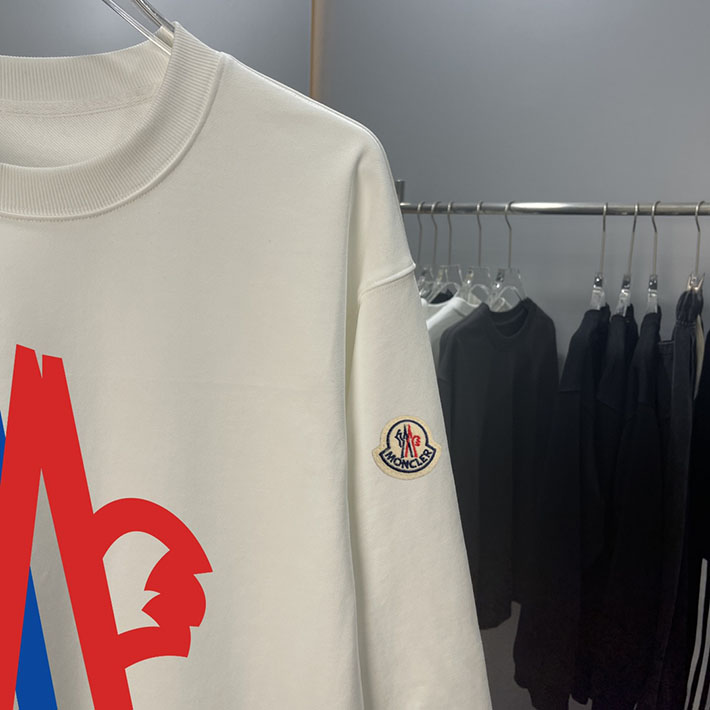 最高級モンクレールスーパーコピー モンクレールスウェットシャツコピー MONCLER 服 スウェットシャツ 2024秋冬新作 ホワイト 202409003 コットン 100% - 画像 (4)
