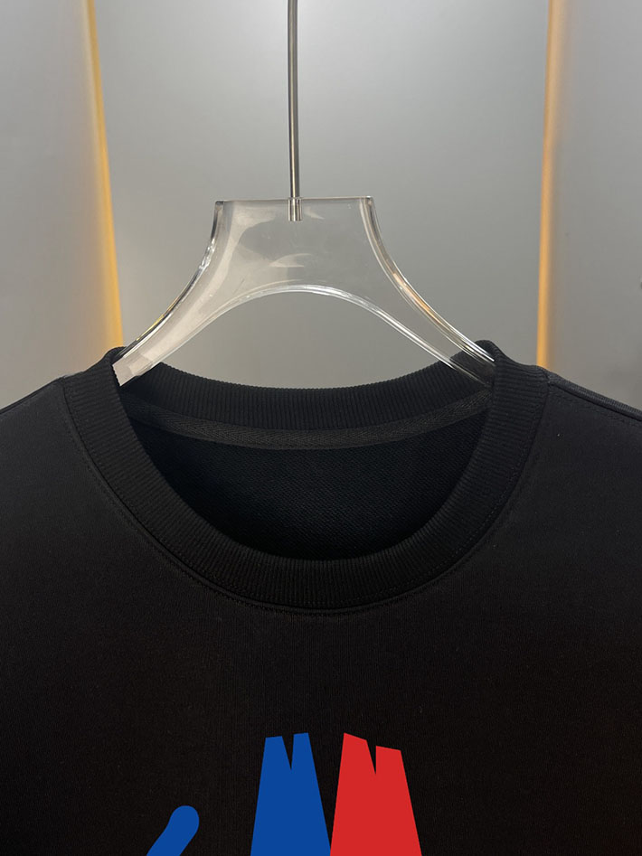 最高級モンクレールスーパーコピー モンクレールスウェットシャツコピー MONCLER 服 スウェットシャツ 2024秋冬新作 ブラック 202409004 コットン 100% - 画像 (6)
