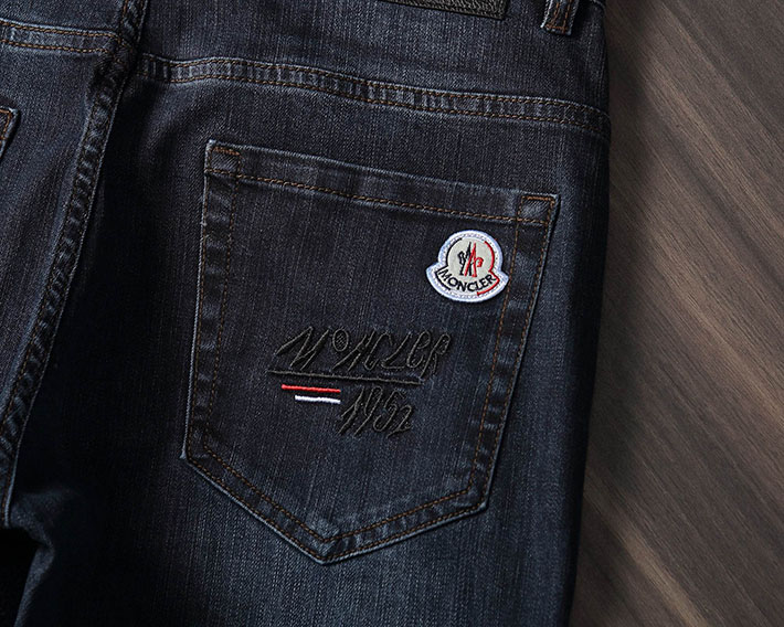最高級モンクレールスーパーコピー モンクレールデニムパンツコピー MONCLER 服 デニム・ジーンズ 2024秋冬新作 202409005 コットン 100% - 画像 (3)