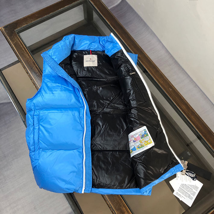 最高級モンクレールスーパーコピー モンクレールダウンジャケットコピー ALMAZベスト ライトブルー J20911A000755396L73O - 画像 (4)