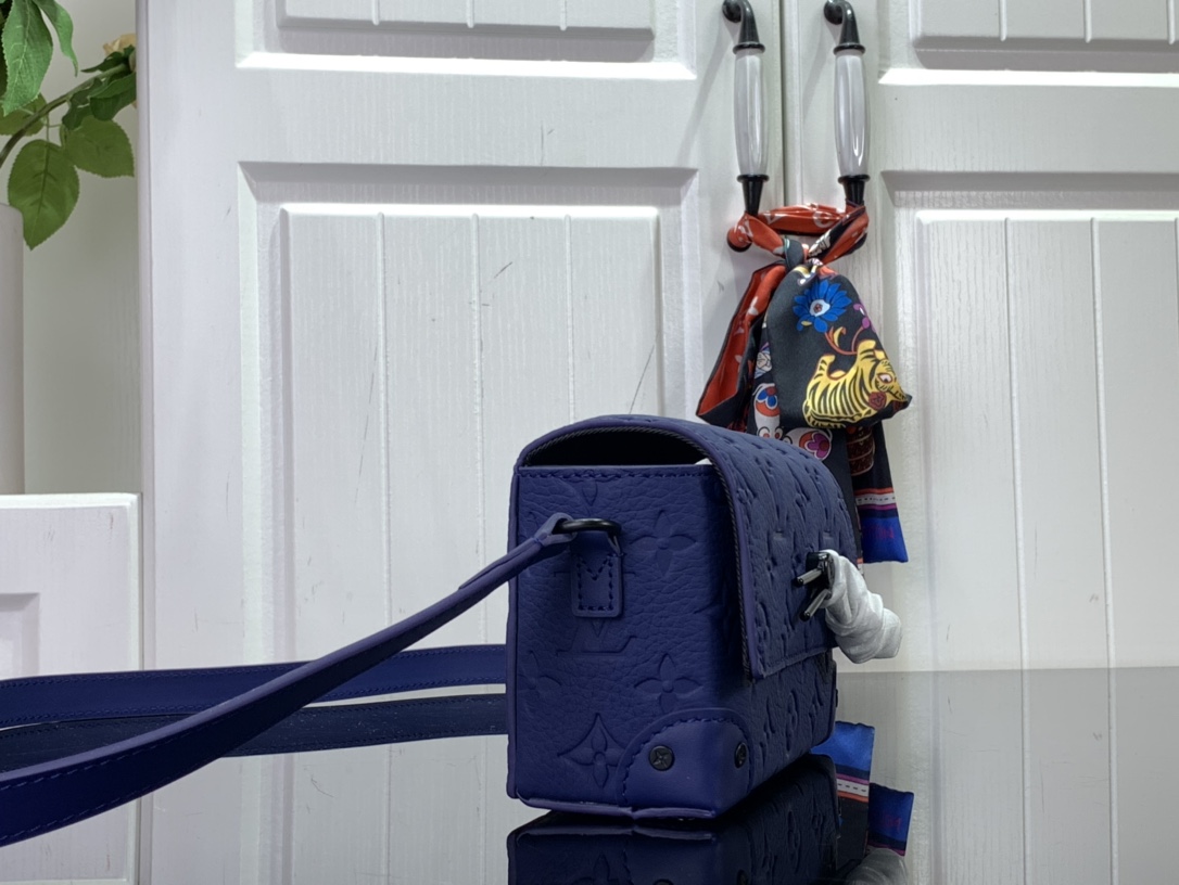 ルイヴィトン ショルダーバッグ 新作 Louis Vuitton スティーマー・ウェアラブル ウォレット サファイア M11522 牛革 ブラック金具 - 画像 (9)
