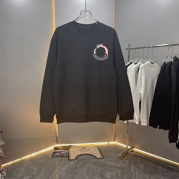最高級モンクレールスーパーコピー モンクレールスウェットシャツコピー MONCLER 服 スウェットシャツ 2024秋冬新作 ブラック J20918G00016899V4999 コットン 100% - 画像 (8)