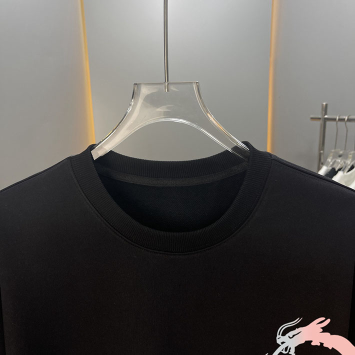 最高級モンクレールスーパーコピー モンクレールスウェットシャツコピー MONCLER 服 スウェットシャツ 2024秋冬新作 ブラック J20918G00016899V4999 コットン 100% - 画像 (6)