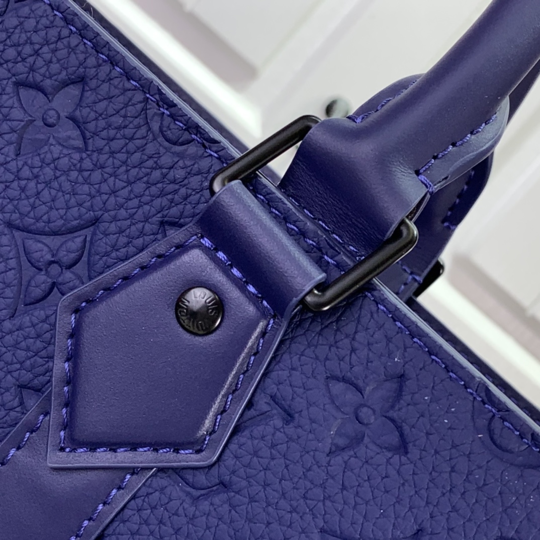 ルイヴィトン ハンドバッグ 新作 Louis Vuitton サックプラ 24H サファイア M11690 牛革 ブラック金具 - 画像 (5)
