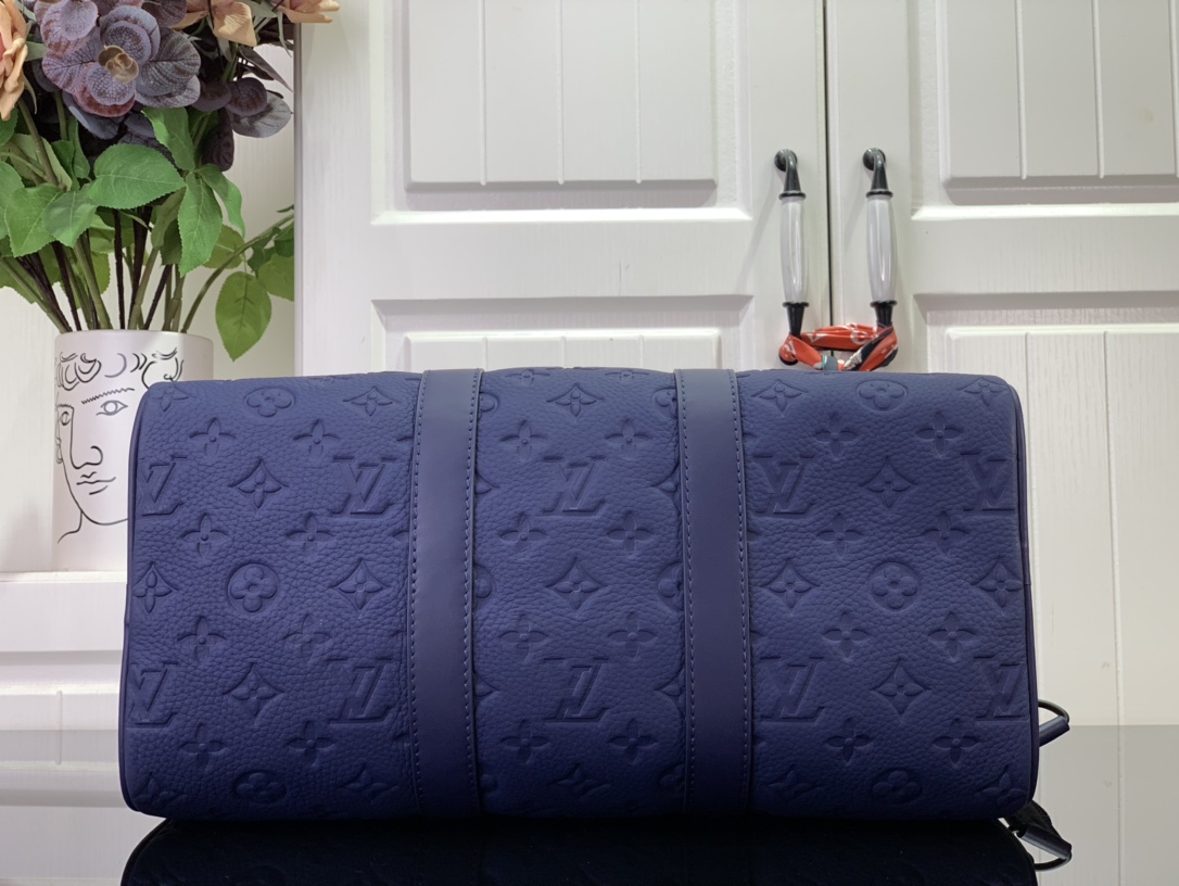 ルイヴィトン バンドリエール 新作 ボストンバッグ Louis Vuitton キーポル・バンドリエール 35 サファイア M11691 牛革 ブラック金具 - 画像 (7)