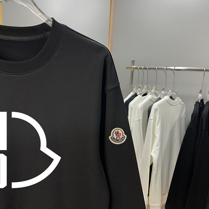 最高級モンクレールスーパーコピー モンクレールスウェットシャツコピー MONCLER 服 スウェットシャツ 2024秋冬新作 ブラック J20918G0002689A8F999 コットン 100% - 画像 (5)