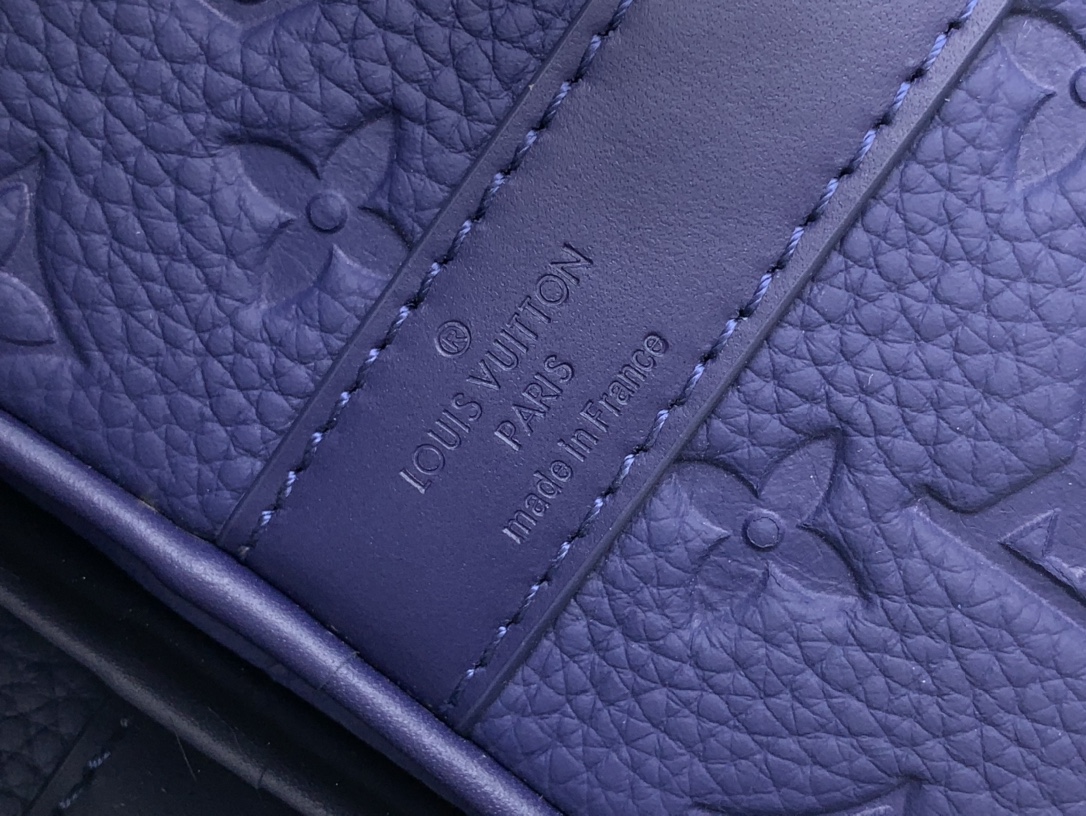 ルイヴィトン バンドリエール 新作 ボストンバッグ Louis Vuitton キーポル・バンドリエール 35 サファイア M11691 牛革 ブラック金具 - 画像 (3)
