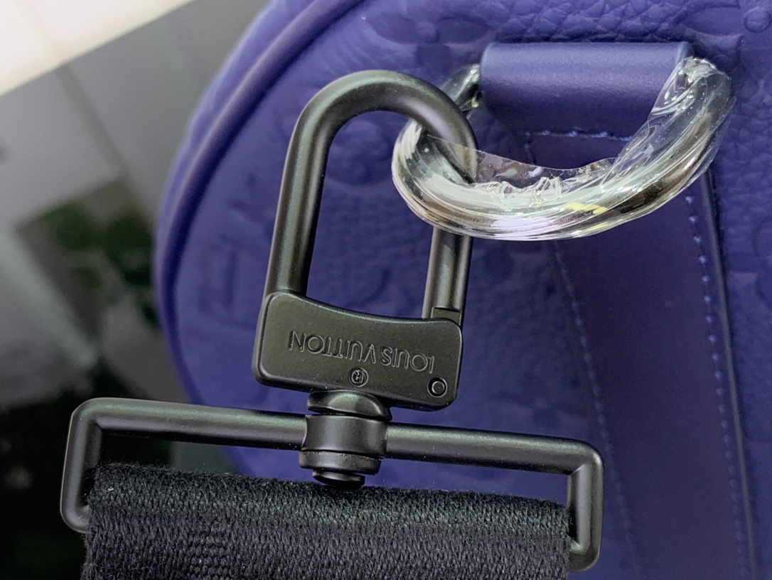 ルイヴィトン バンドリエール 新作 ボストンバッグ Louis Vuitton キーポル・バンドリエール 50 サファイア M11495 牛革 ブラック金具 - 画像 (6)