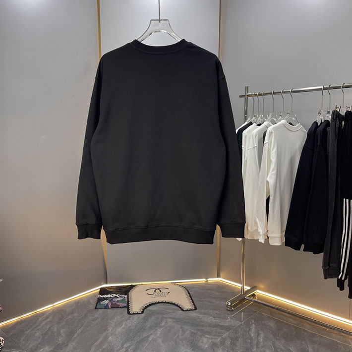 最高級モンクレールスーパーコピー モンクレールスウェットシャツコピー MONCLER 服 スウェットシャツ 2024秋冬新作 ブラック J20918G0002989ANG999 コットン 100% - 画像 (7)