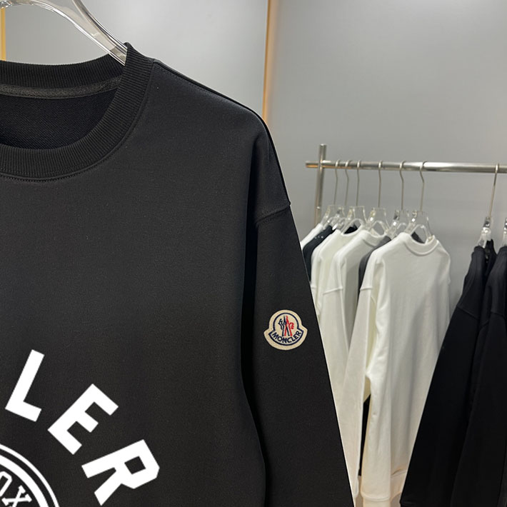 最高級モンクレールスーパーコピー モンクレールスウェットシャツコピー MONCLER 服 スウェットシャツ 2024秋冬新作 ブラック J20918G0002989ANG999 コットン 100% - 画像 (5)