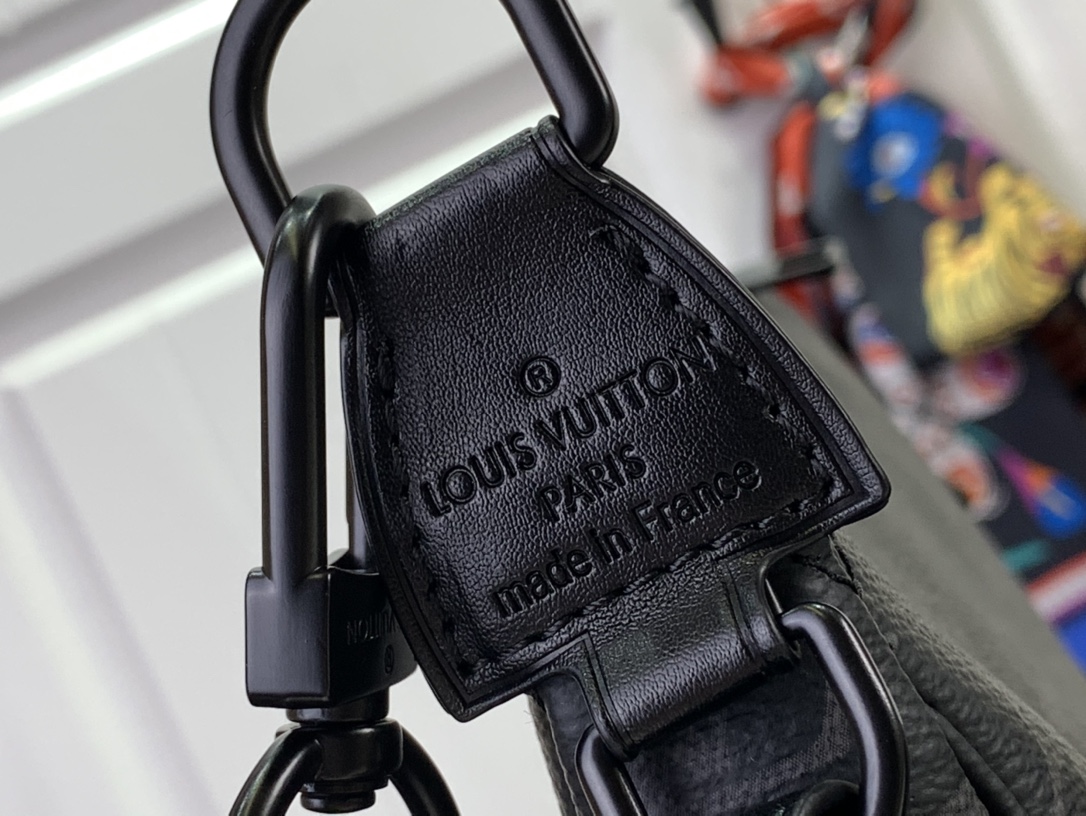 ルイヴィトン ショルダーバッグ 新作 ボストンバッグ Louis Vuitton ポシェット・アクセソワール XL ブラック M11741 モノグラム・エクリプス キャンバス ブラック金具 - 画像 (6)