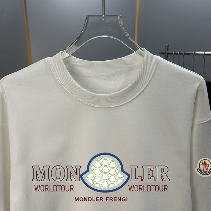 最高級モンクレールスーパーコピー モンクレールスウェットシャツコピー MONCLER 服 スウェットシャツ 2024秋冬新作 ホワイト J20918G00040809KR034 コットン 100% - 画像 (6)